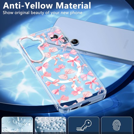 Husa pentru Samsung Galaxy S25, magnetica compatibila MagSafe, Coquette, protectie completa anti soc