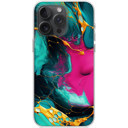 Husa personalizata compatibila Apple iPhone 15 Pro, MagSafe Atasare Magnetica, Antisoc, Neons And Brights 22