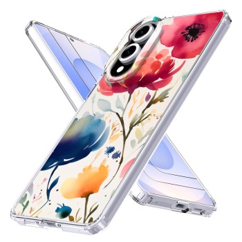 Husa pentru Samsung Galaxy S25 Edge, Atasare Magnetica, MagSafe, Magsafe Model Floral 3
