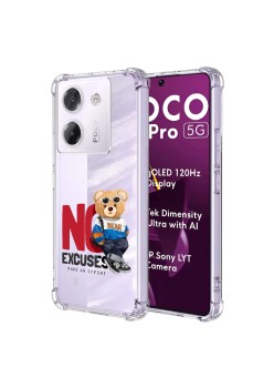 Husa Antisoc pentru Xiaomi Poco M7 Pro 5G AirBag TPU, Colțuri Ranforsate - No Excuses