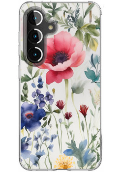 Husa personalizata compatibila Samsung Galaxy S23, MagSafe Atasare Magnetica, Antisoc, Model Floral 4