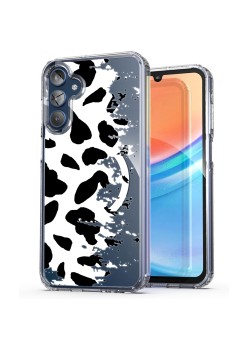 Husa pentru Samsung Galaxy A15 4G, Atasare Magnetica, MagSafe, Pattern Skin 12, Clear