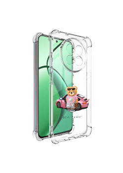 Husa Antisoc pentru Realme 12 / 12x, AirBag PRO, Transparent, Girl Power
