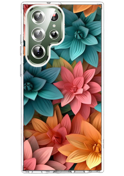 Husa pentru Samsung Galaxy S25 Ultra, Atasare Magnetica, MagSafe, 3D Flower Medley 13