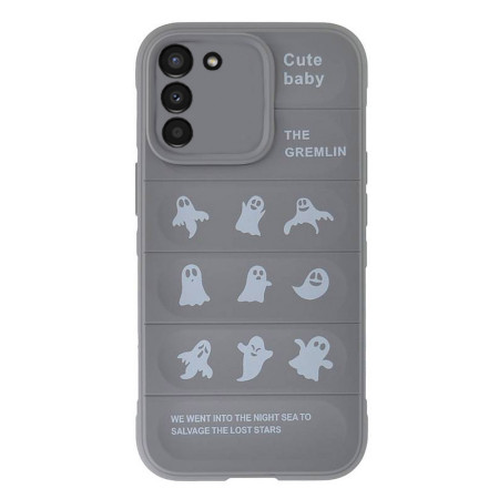 Husa compatibila cu Samsung Galaxy S22, Personalizata Shockproof Rugged, Camera Protect, Gri