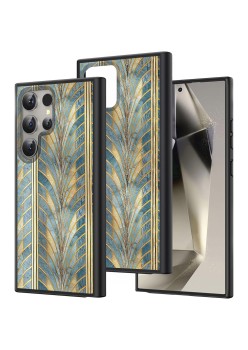 Husă pentru Samsung Galaxy S25 Ultra, DC Cobalt Marble, Protecție Cameră, Antișoc, Design Slim, Blue - Glod