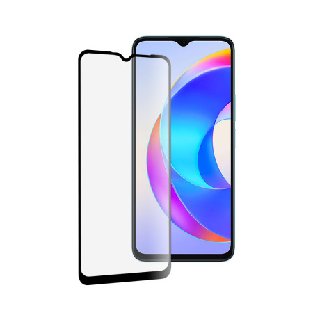 Folie sticla telefon compatibila Honor X5 Plus, Curbata, Full Glue, 111D, Black