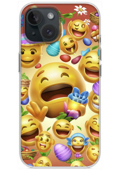 Husa personalizata pentru Apple iPhone 15, MagSafe Atasare Magnetica, Antisoc, Emoji Stop