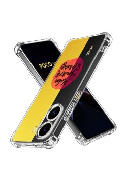Husa Antisoc pentru Xiaomi Poco X7 Pro, AirBag PRO, Clear, Make Yourself A Priority