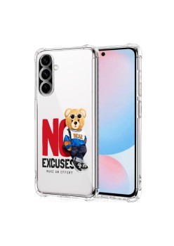 Husa Antisoc pentru Samsung Galaxy A56, AirBag PRO, Clear, No Excuses