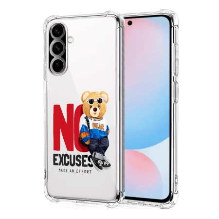 Husa Antisoc pentru Samsung Galaxy A56, AirBag PRO, Clear, No Excuses