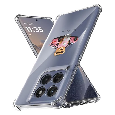 Husa Antisoc pentru Motorola Edge 60 / Edge 60 Fusion - AirBag TPU, Colțuri Ranforsate - Girl Power