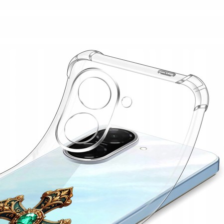 Husa Antisoc pentru Xiaomi Redmi A5 4G - AirBag TPU, Colțuri Ranforsate - Cross Smarald