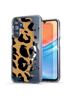 Husa pentru Samsung Galaxy A15 4G, Atasare Magnetica, MagSafe, Pattern Skin 07, Clear