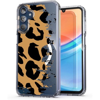 Husa pentru Samsung Galaxy A15 4G, Atasare Magnetica, MagSafe, Pattern Skin 07, Clear
