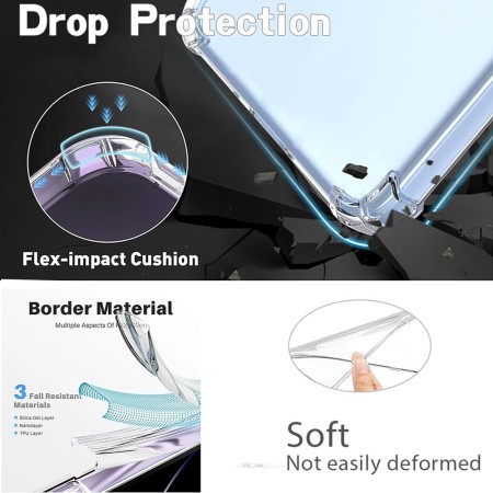 Husa Antisoc pentru Nothing Phone (3a) Pro - AirBag TPU, Colțuri Ranforsate- Butterfly Albastru 