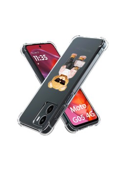 Husa Antisoc pentru Motorola Moto G05, AirBag PRO, Clear, Working Girl