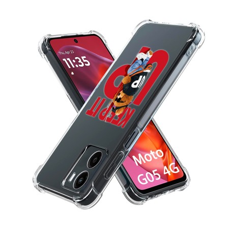 Husa Antisoc pentru Motorola Moto G05, AirBag PRO, Clear, Keep it Up