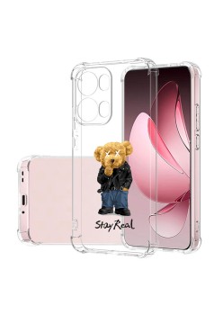 Husa Antisoc pentru Oppo Reno13 Pro, AirBag PRO, Clear, Stay Real