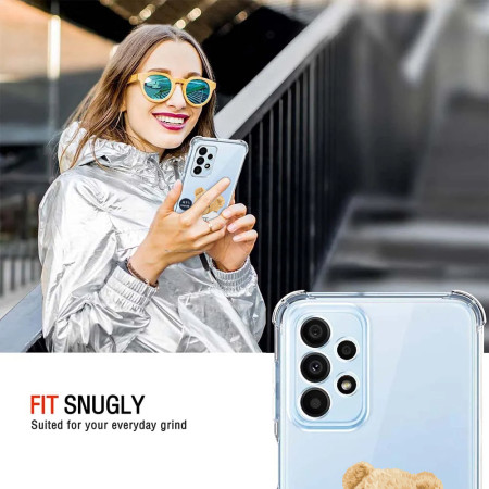 Husa Antisoc personalizata pentru Samsung Galaxy A23, AirBag Forward, Clear