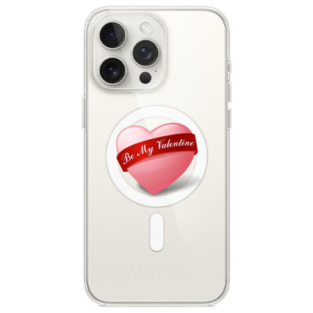 Husa personalizata Apple iPhone 14 Pro, MagSafe, Be My Valentine