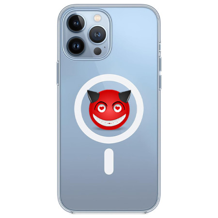 Husa personalizata Apple iPhone 15 Pro Max, MagSafe, Evil Love