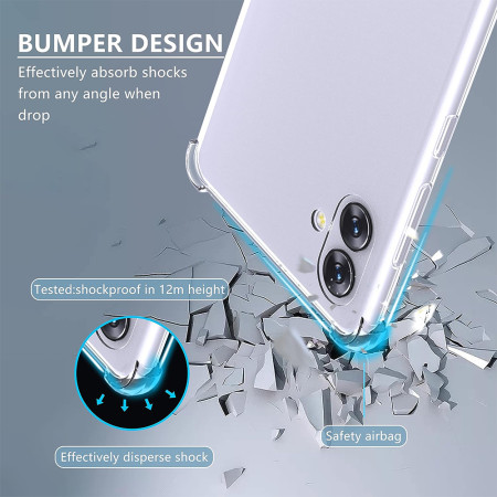 Husa Antisoc compatibila Samsung Galaxy A05, PRO AirBag, Clear