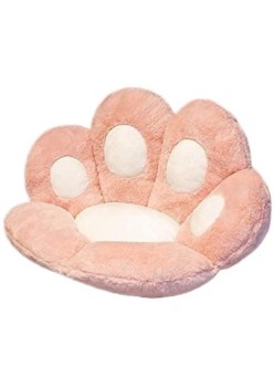 Perna Decorativa pentru Scaun, in Forma de Laba de Pisica, Material Plus, Moale, 80x70 cm, Roz