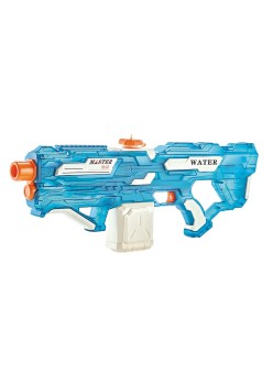 Pistol cu Apa Electric pentru Copii, Raza Stropire 10m, Rezervor 650 ml, Baterie Litiu 7.4V, Jucarie Piscina/Plaja, Albastru
