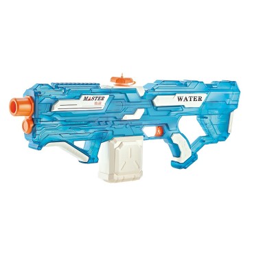 Pistol cu Apa Electric pentru Copii, Raza Stropire 10m, Rezervor 650 ml, Baterie Litiu 7.4V, Jucarie Piscina/Plaja, Albastru