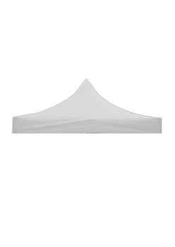 Copertina pentru acoperis cort tip pavilion, impermeabila cauciucata, invelis din material textil oxfort 700D, 2 x 3 m, Alb