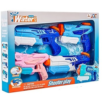 Set 4x Pistol cu Apa pentru Copii 6 ani+, Rezervor 300 ml, Multiculor
