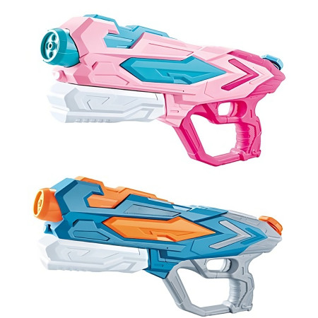 Pistol cu Apa pentru Copii 6 ani+, Rezervor 900 ml pentru Piscina/Plaja, Quick Fill, 4 Duze, Multicolor