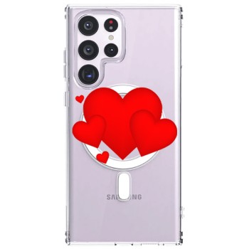 Husa personalizata Samsung Galaxy S23 Ultra, MagSafe Atasare Magnetica, Heart