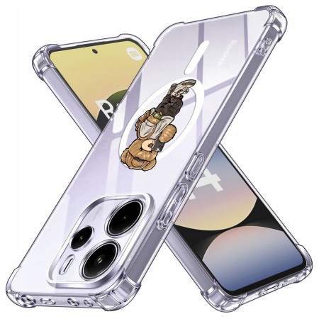Husa Antisoc pentru Xiaomi Redmi Note 14 4G (Standard) - AirBag TPU, Colțuri Ranforsate- Selfie