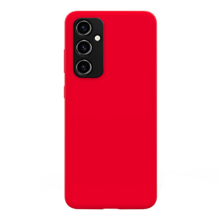 Husa compatibila cu Samsung Galaxy A34, Matte Efect, Camera Ultra Safe, HTPMAG, Rosu