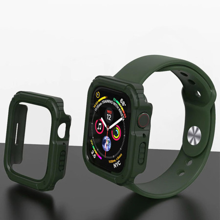 Husa Full Body, compatibila Apple Watch 1 / 2 / 3 38mm, Armor HTPMAG, Verde