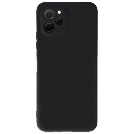 Husa protectie compatibila cu Huawei Nova Y61, ultra silm, silicon HTPMAG, Camera SuperProtect, Interior din Microfibra, Negru