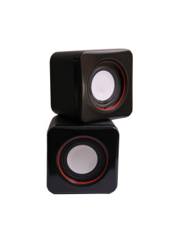 Boxe Stereo 2.0, Conectare USB & Jack, 2 x 3W, Negru