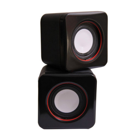 Boxe Stereo 2.0, Conectare USB & Jack, 2 x 3W, Negru