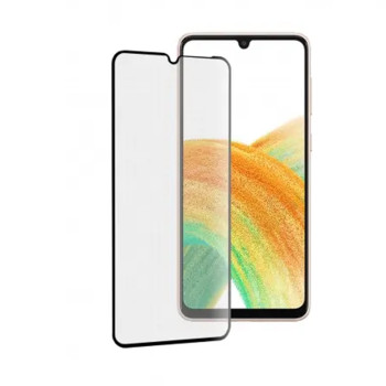 Folie sticla securizata compatibila cu Samsung Galaxy A14, CFP1, Case Friendly, Full Glue, Lipire Completa, 9H, BRO, Negru
