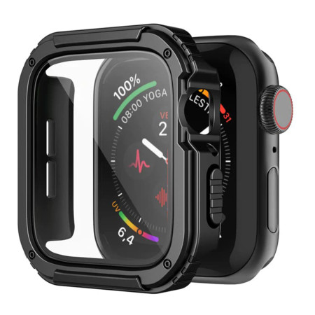 Husa Full Body, compatibila Apple Watch 4 / 5/ 6/ SE / SE 2 40mm, Armor HTPMAG, Negru