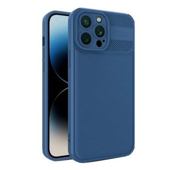 Husa Cross compatibila cu Apple Iphone 14 Pro Max, Super Camera Protect HTPMAG, Navy