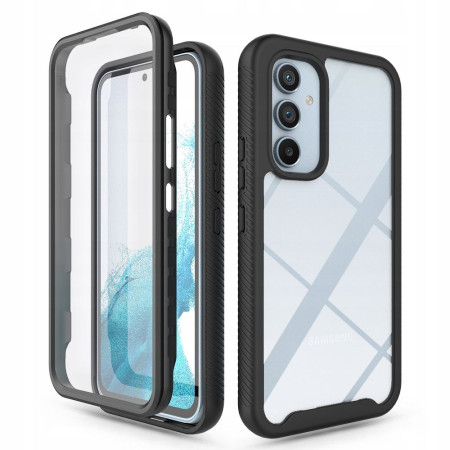 Husa HTPMAG Defence 360 compatibila cu Samsung Galaxy A34, Folie Protectie Inclusa, Black
