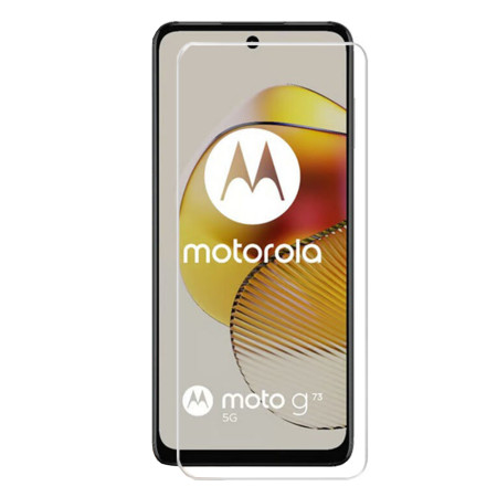 Folie sticla securizata compatibila cu Motorola Moto G73, 2.5D, 9H, Case Friendly, Edge Boss, Transparenta