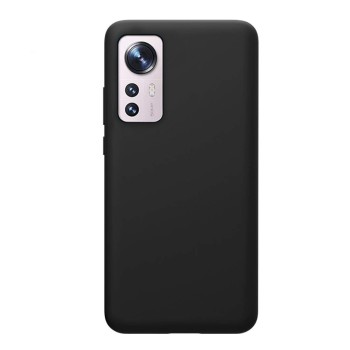 Husa compatibila cu Xiaomi 12 lite, Matte Efect, Camera Ultra Safe, HTPMAG, Black