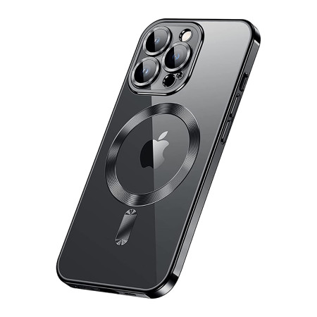 Husa de Protectie, Compatibila cu Apple iPhone 13 Pro, HTPMAG MagSafe, Negru
