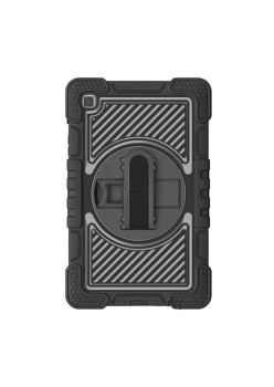 Husa de protectie compatibila cu Samsung Galaxy Tab A7 Lite, StripeShell 360 HTPMAG, Negru