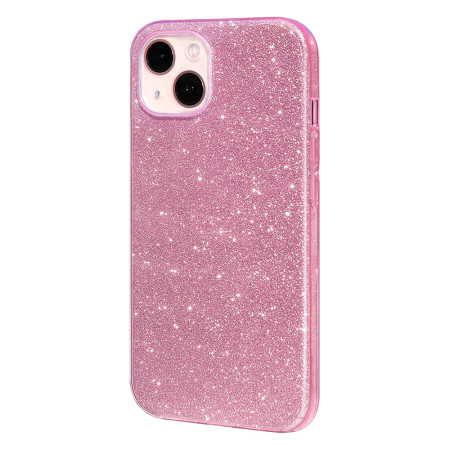 Husa Glitter compatibila cu Apple iPhone 14, Sclipici HTPMAG, Rose