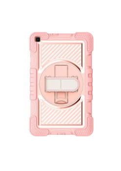 Husa de protectie compatibila cu Samsung Galaxy Tab A 8.0 2019 T290/T295, StripeShell 360 HTPMAG, Rose